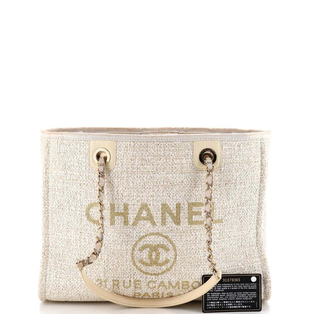 Chanel Deauville Tote Raffia With #258292C42B - Picture 2 of 8